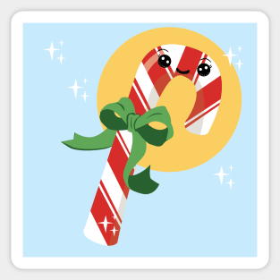 Cute Candy Cane Sticker